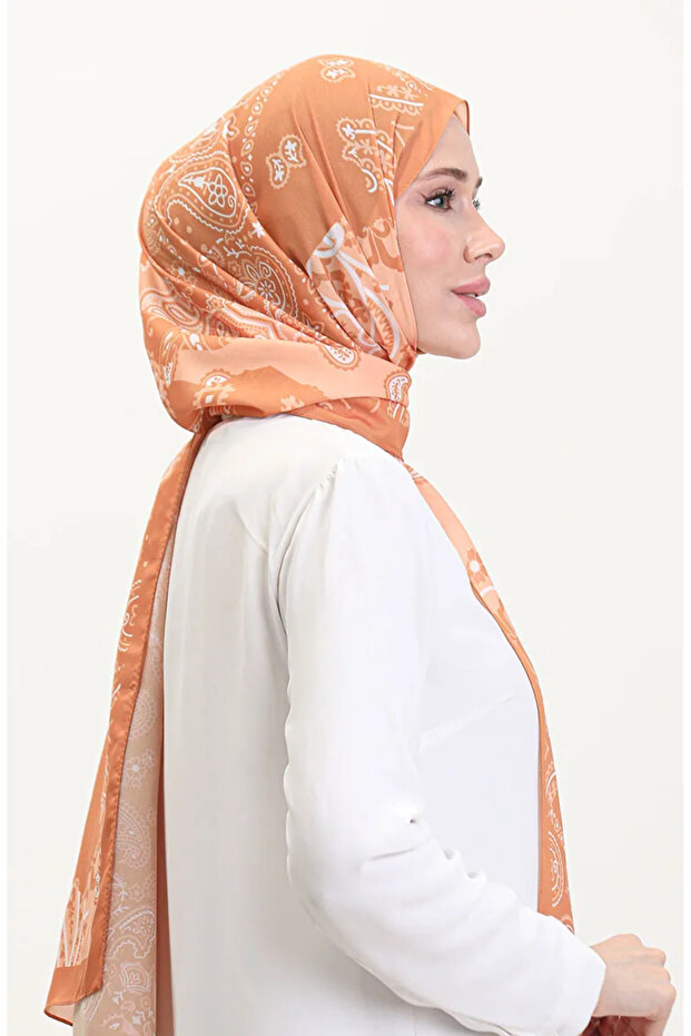 Patterned Soft Shawl 70267-10 Camel - 2