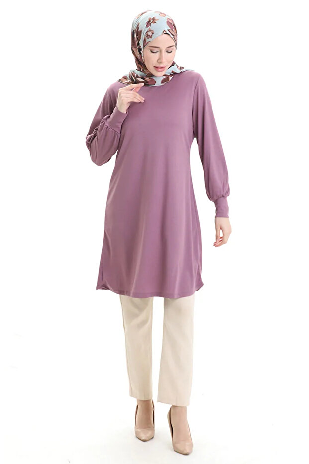 Basic Tunic 1120-10 Dark Rose Dried - 2