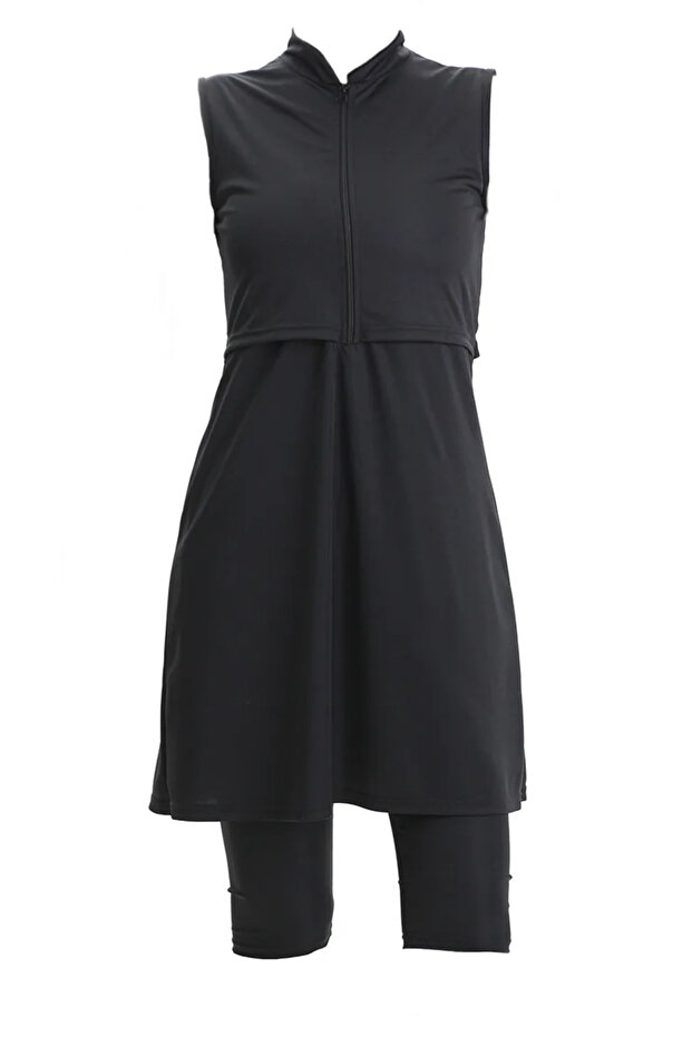 طقم ملابس سباحة سريع الجفاف من مودرن ساديليك مكون من 4 قطع 2509-01 أسود