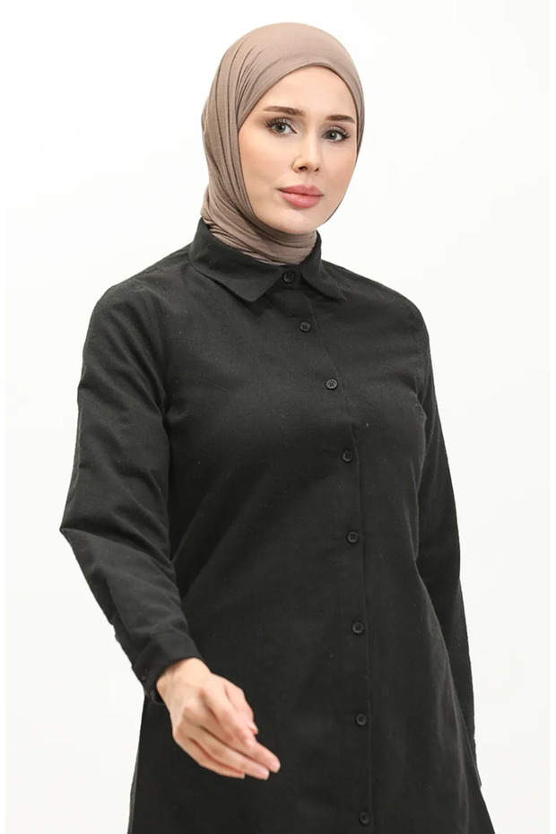 Black Buttoned Tunic 5105-06 - 3