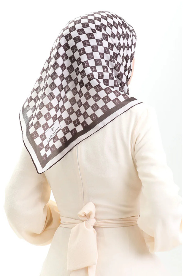 Patterned Soft Scarf 70294-04 Black - 3