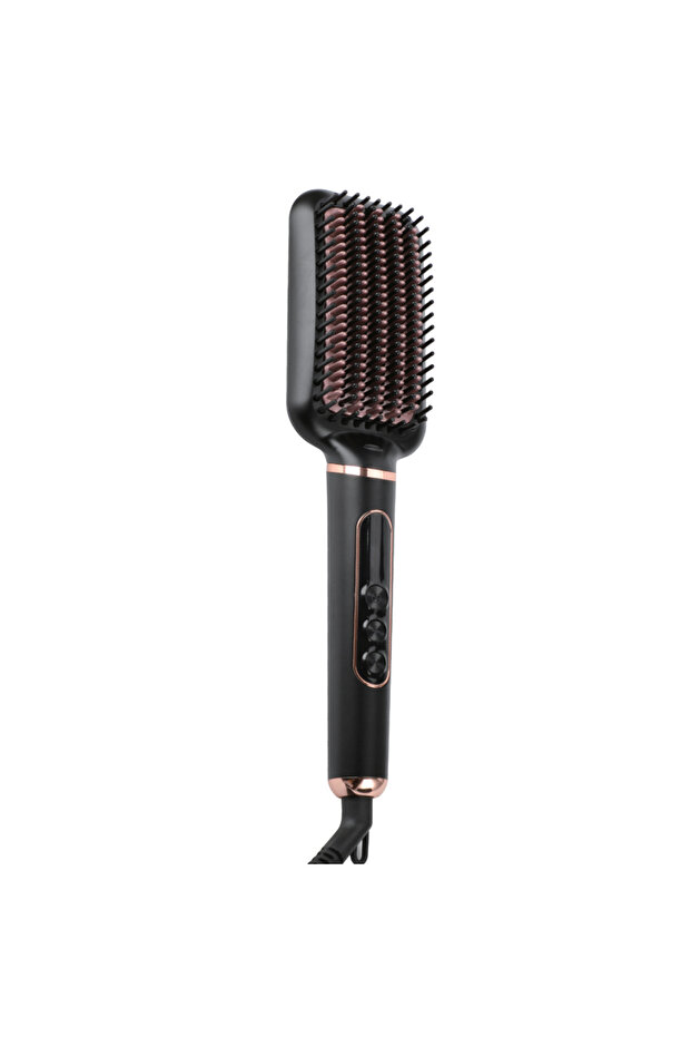 Denx Heated Hair Straightening Brush, Digital Display, Multi-Temperature, Rapid Heating DX1379