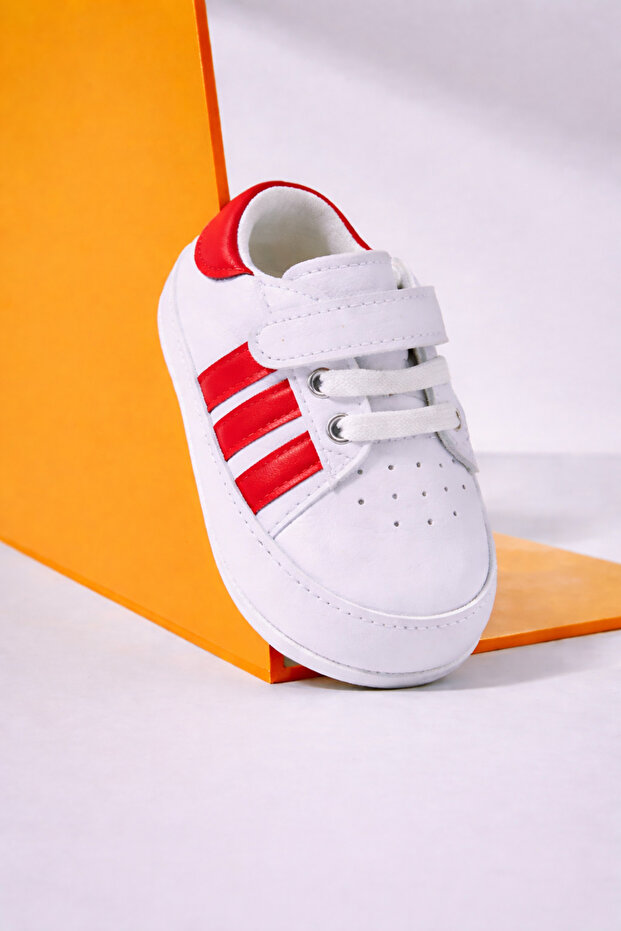 Baby First Step Shoes, Flexible and Comfortable Sole, Non-Slip Baby Booties with Velcro Fasteners