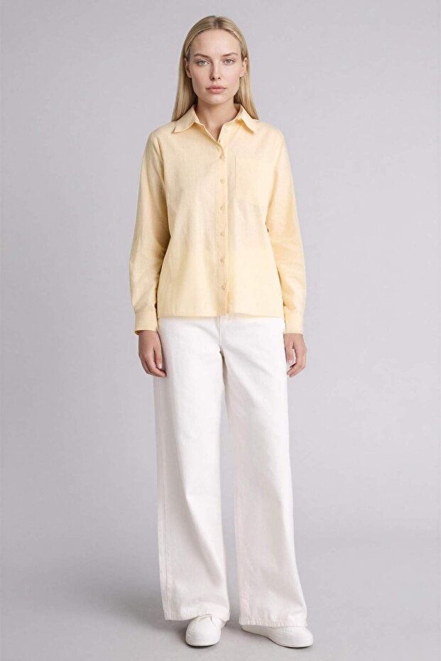 %100 Pamuk Basıc Gömlek W7734AZ26SP - 2