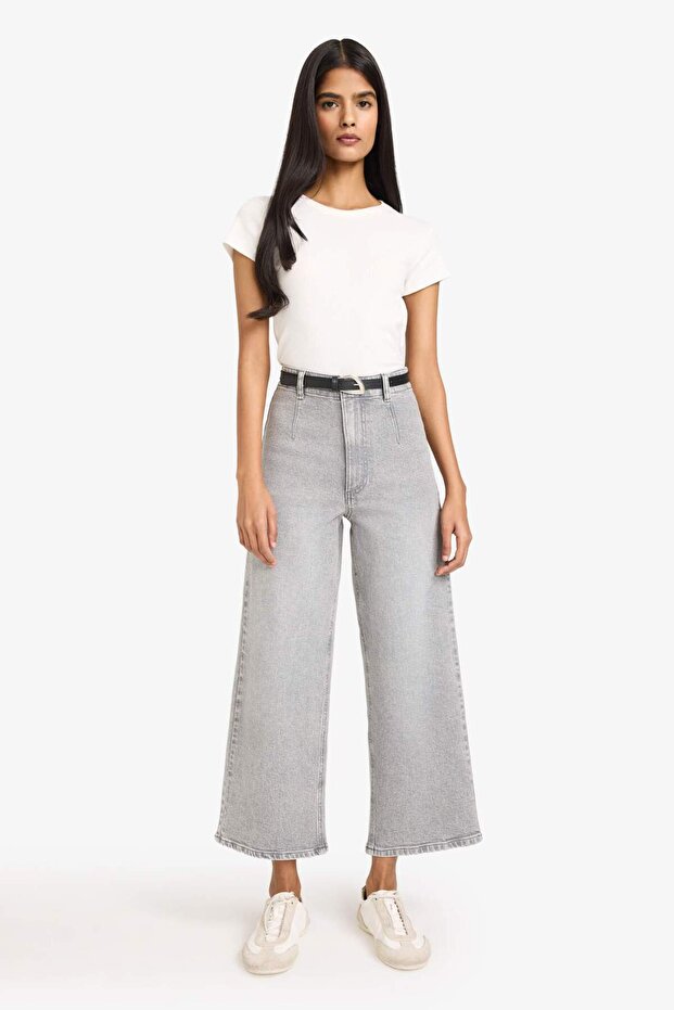 Culotte High Waist Wide Leg Jean Pants E7794Ax25Au