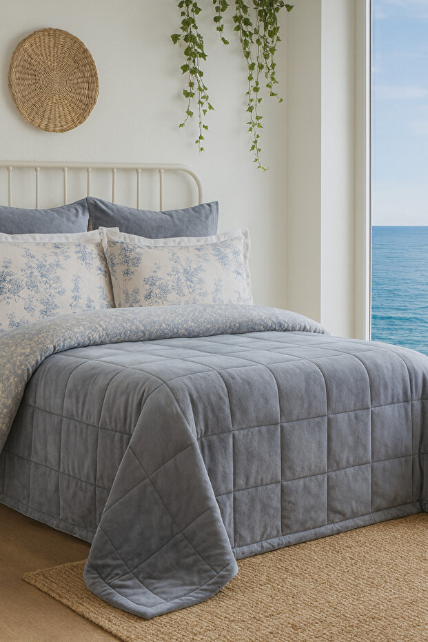 Softly Sleeping Set Single Size Verona Indigo