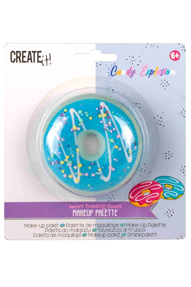 Donut-shaped makeup paletteBlueCreate It! - 1