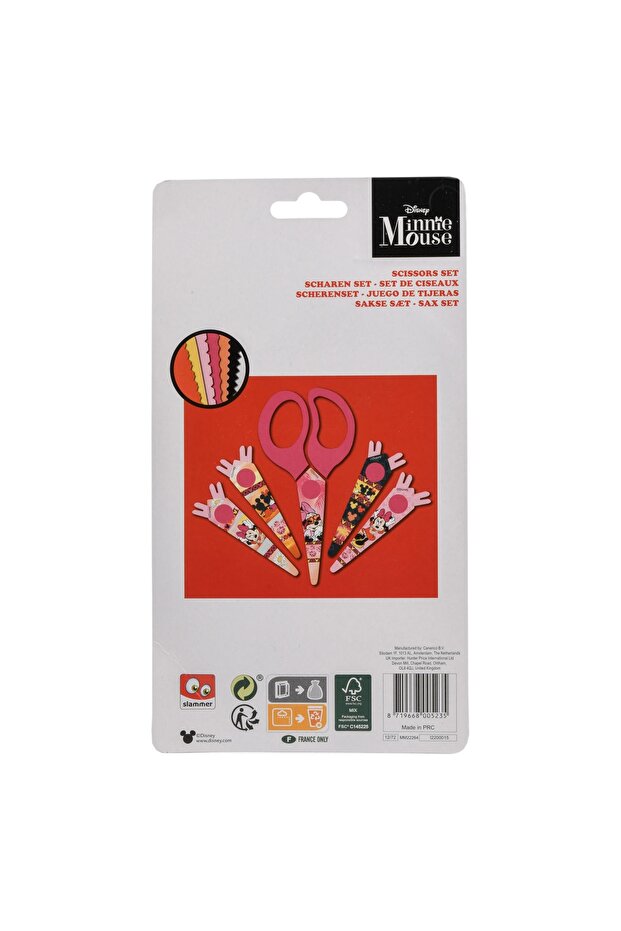 Scissors with 5 differentinterchangeable serrated bladesMinnie Mouse - 4