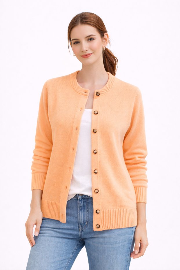 Women's Vita-251 Puli Long-Sleeved Knitwear Cardigan Lilac