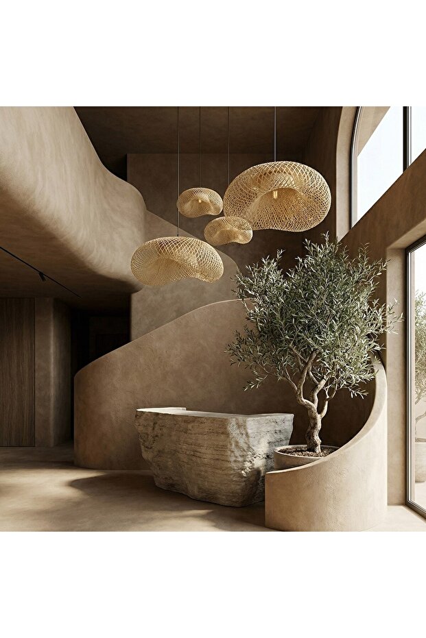 80x55x25 cm Bambu Avize - 3