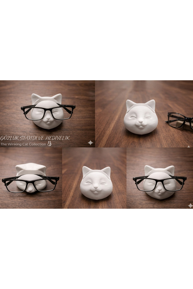 Modern Design Cat Shape Eyeglasses Display Stand Optical & Sunglasses Holder