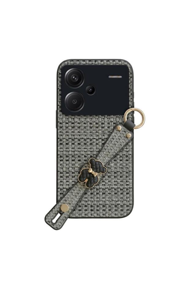 Xiaomi Redmi Note 13 Pro Plus 5g Compatible Case Teddy Silicone Case Black