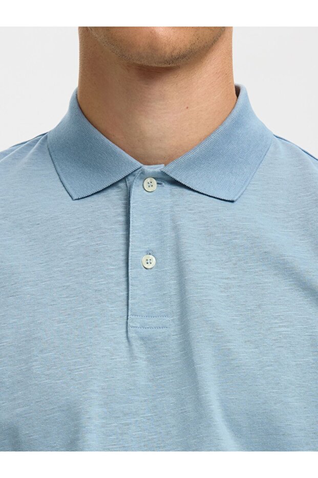 Poloshirt Leinenmix - 5