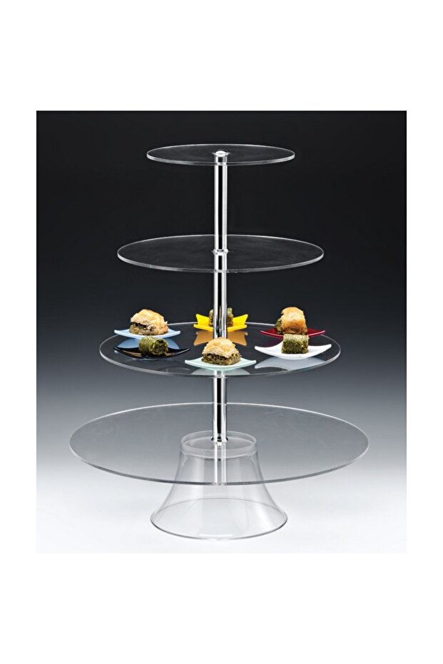 Four-Tier Round Presentation Stand