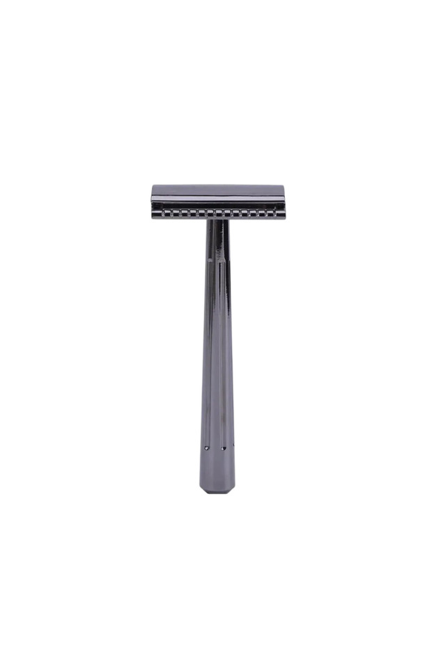 Single Edge Gunmetal Classic Razor Blade, Very Aggressive Traditional Shaving Tool