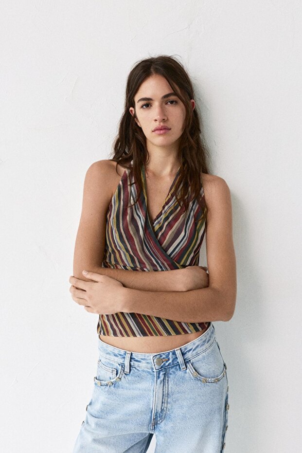 Çizgili halter top - 2