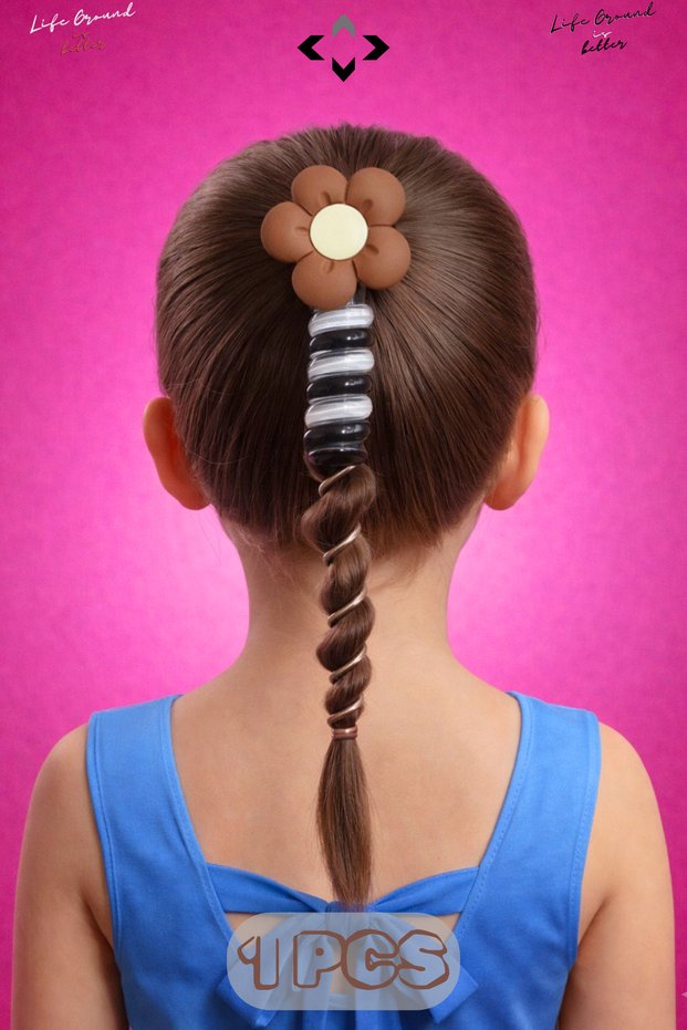 1Pcs Girls' Macaron Hairpin Spiral Hair Clip with Figures Patterned Cute Hair Clips Children's Hair Clips