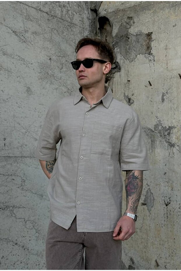 Basic Pocketed Shirt - 2