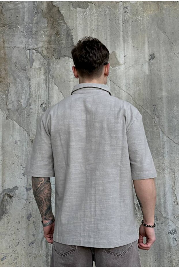 Basic Pocketed Shirt - 6