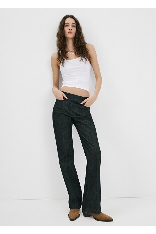 Blok topuklu süet bilekte bot - 2