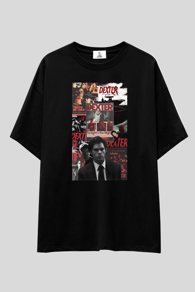 Dexter T-Shirt | Unisex 100% Cotton Black & White Design Tee