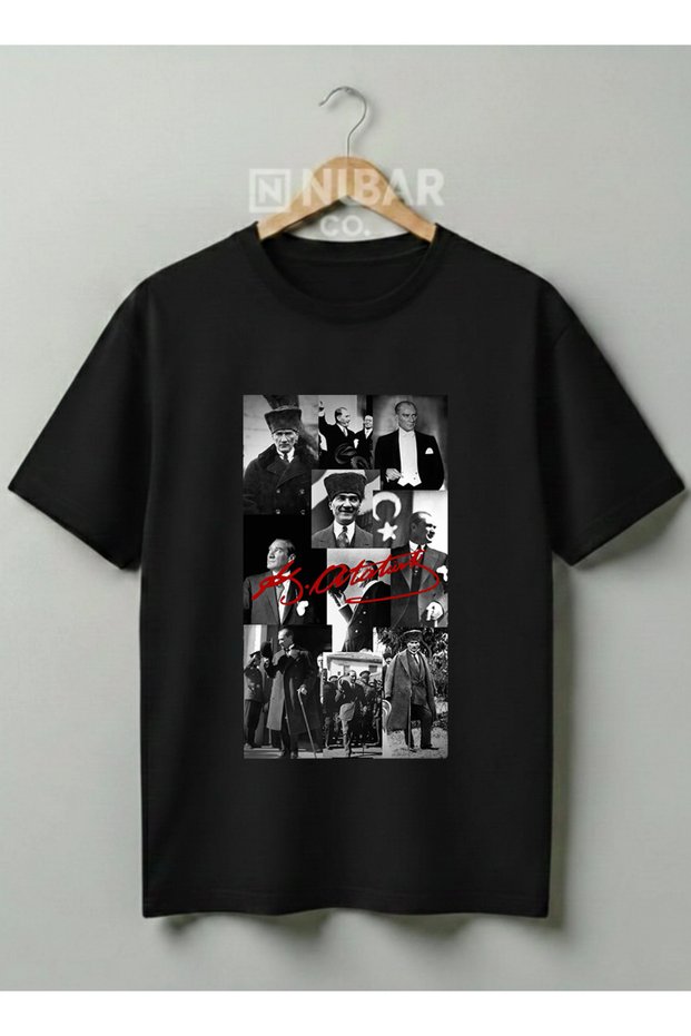 Mustafa Kemal Ataturk Designed Cotton T-Shirt National Holidays Special Series Children & Adult-Unisex