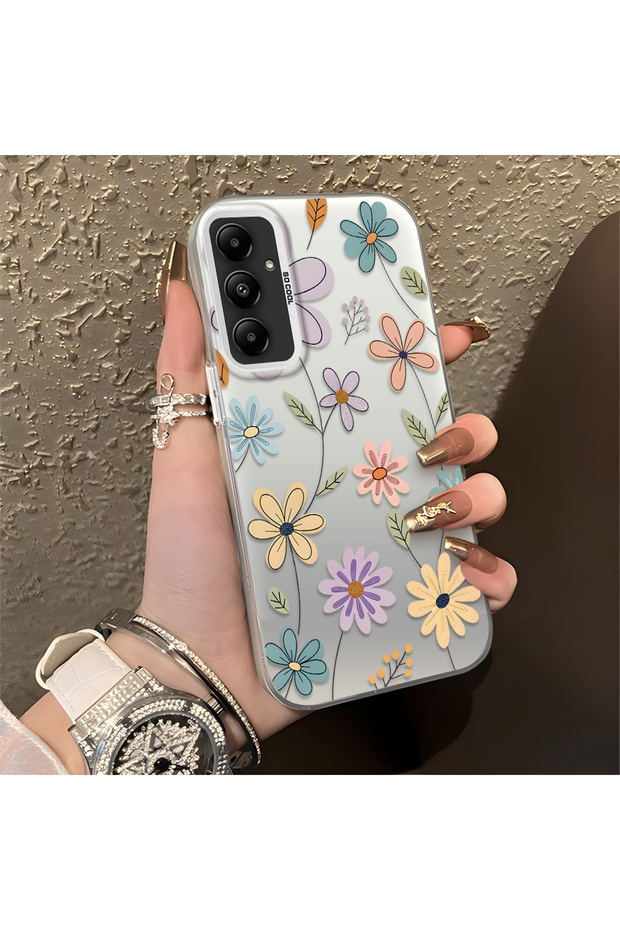 Samsung Galaxy A05S Compatible Stylish Floral Pattern Anti-Drop Phone Case
