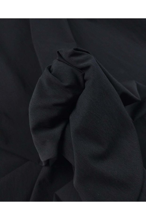 Black Colored Cotton Synthetic Mixed Fabric Width: 140cm