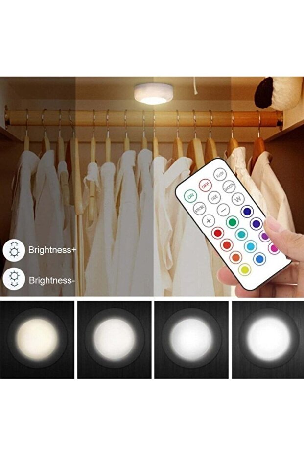 Colored LED lights for the closet - three pieces