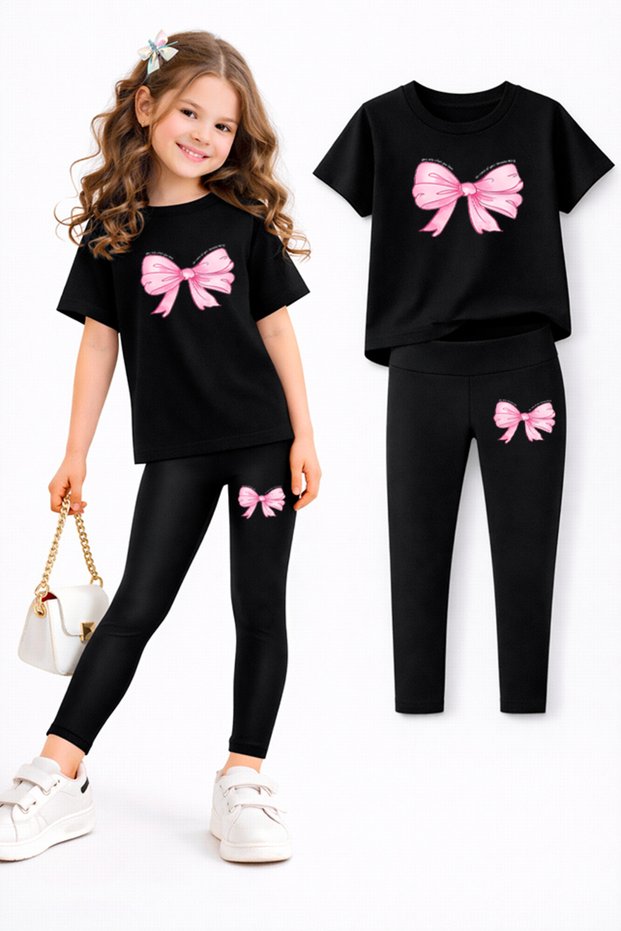Girl's Leggings and T-Shirt Set/ Mother-Daughter Matching Outfit