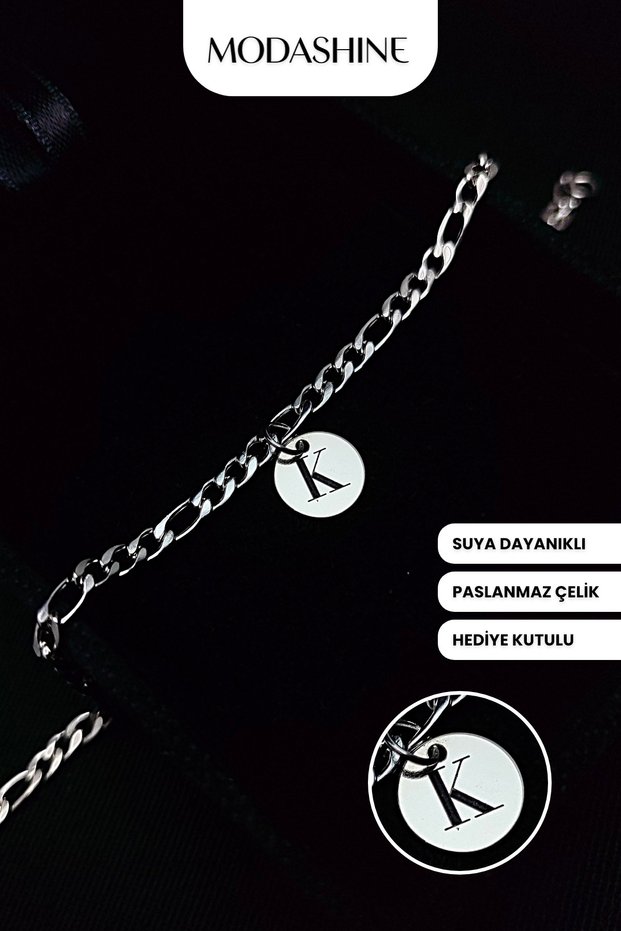 Letter K Bracelet – Stainless Steel Bracelet, Gift for Lover, Spouse, Mother, Father, Friend