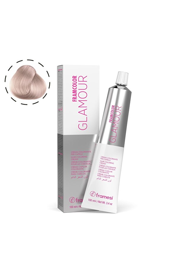 Framesi Glamour The Silver Violet 100ml Tube – Cool Silver Violet Permanent Cream Color Collection