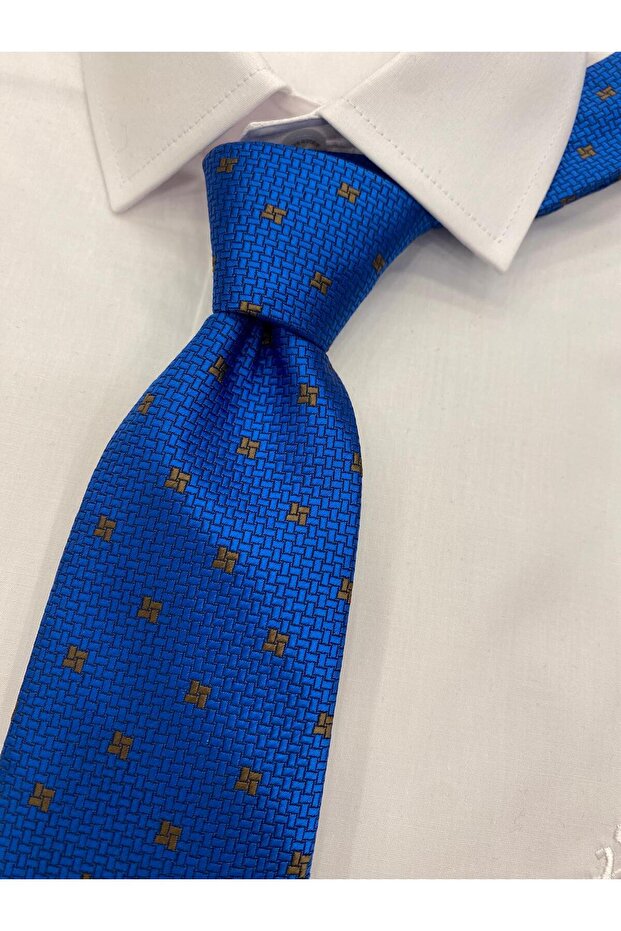 Woven Fabric Patterned Tie - 1