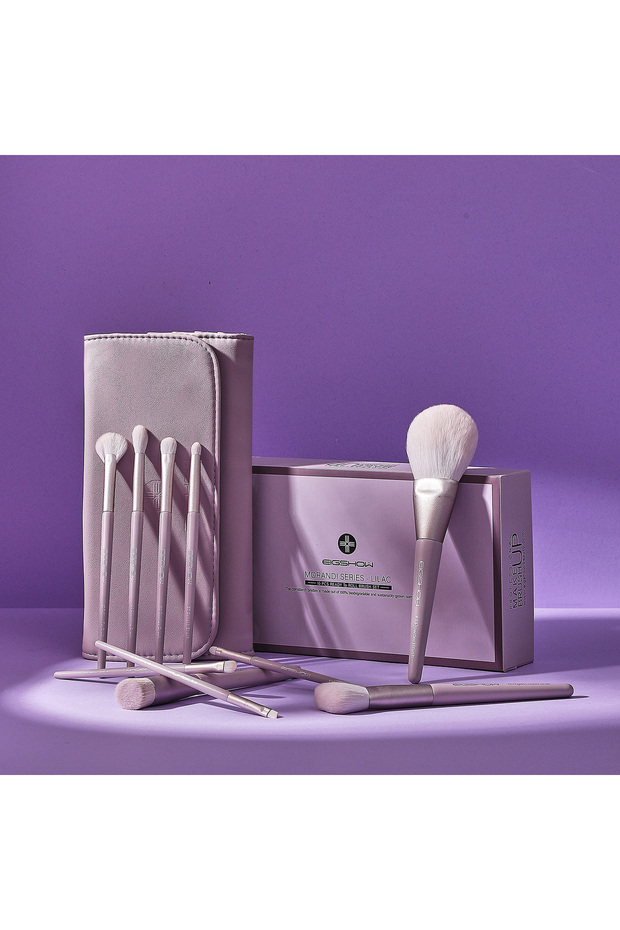 10 Piece Professional Makeup Brush Set (with a Very Stylish Carrying Case)