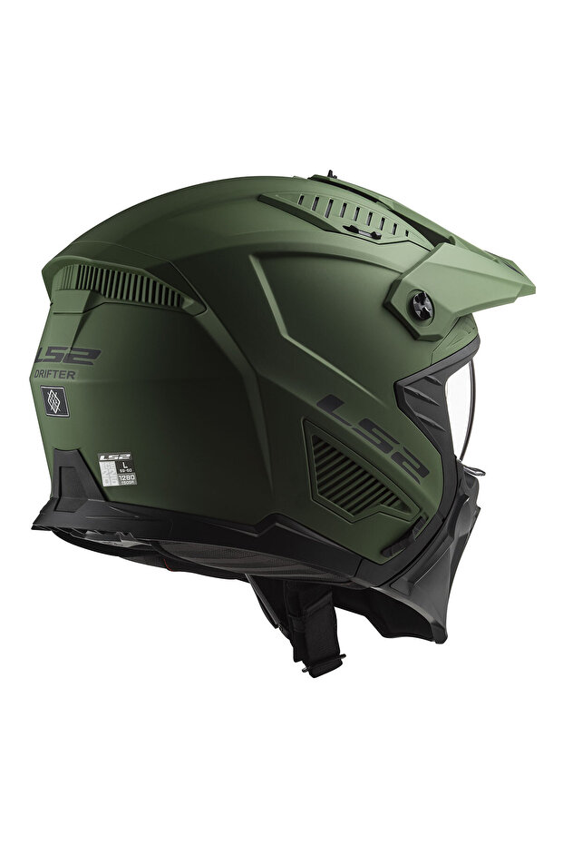 DRIFTER MAT YEŞİL KASK - 2