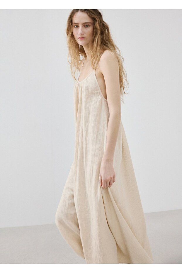 Uzun şifon elbise - 7