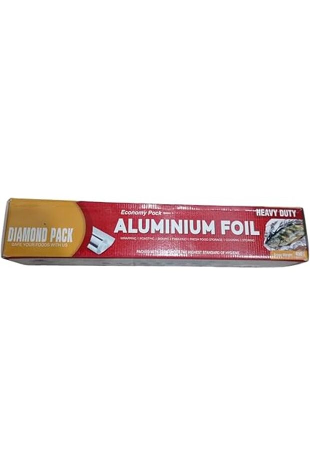 Disposable Aluminum Foil Roll 6 Pack (45m/150m/300m) – Food Grade Non-Stick BBQ & Kitchen Foil, Oi