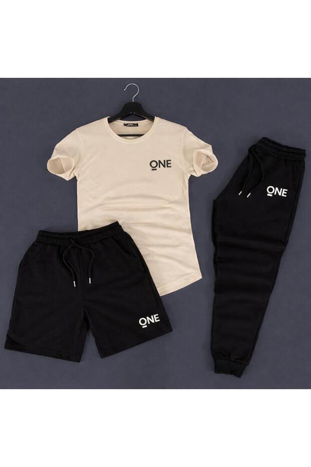 Unisex One Printed 3-Piece Combination Set