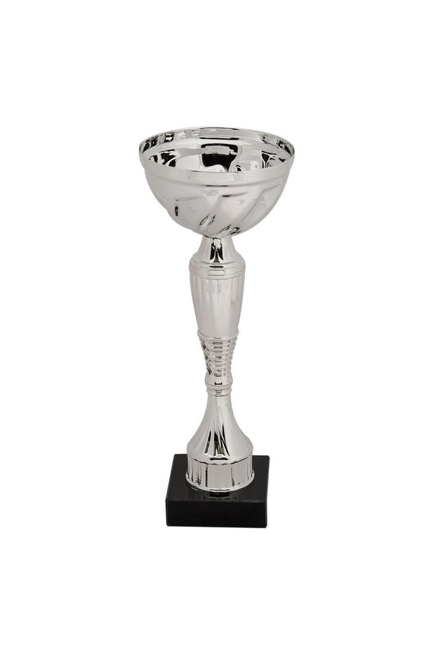 Silver Trophy with Marble Stand 23 centimeters