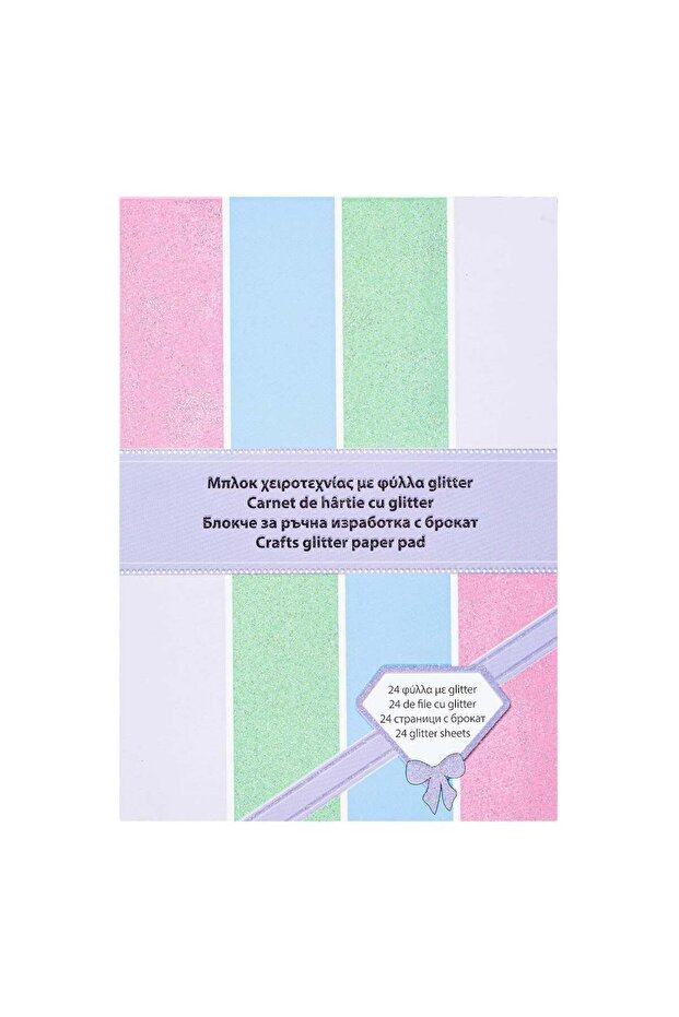 Bloc Creatii A4 cu Glitter 24F - 1