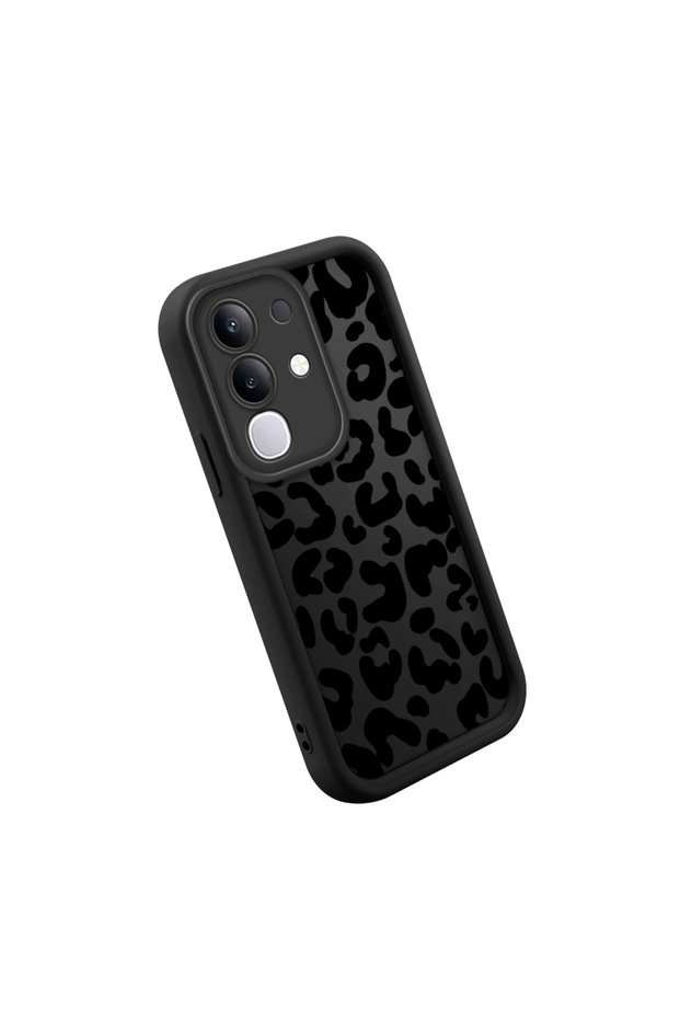 Vivo Y29 4g Compatible High Quality Tiger Patterned Black Case