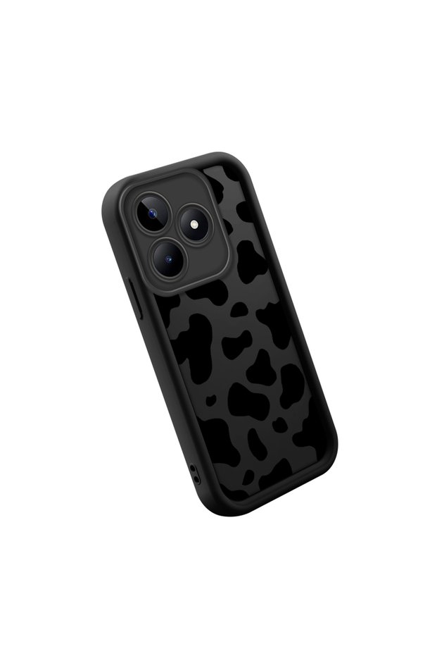 Realme Note 50 Compatible High Quality Tiger Pattern Black Case