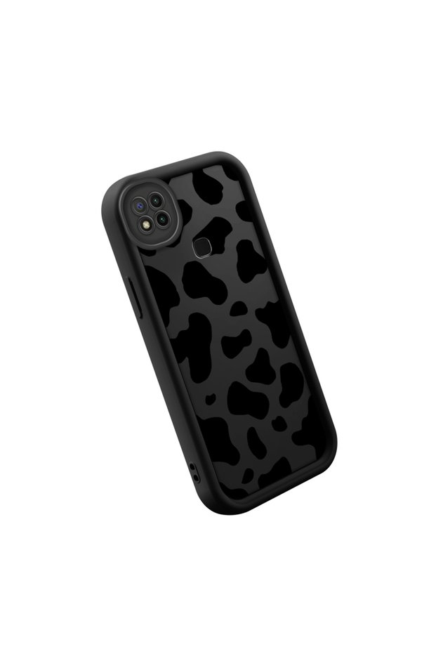 Redmi 9C/10A Compatible High Quality Tiger Pattern Black Case