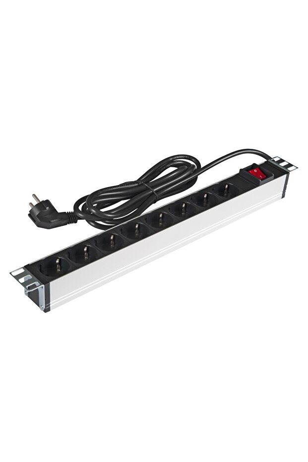 19" 8-Outlet Pdu for Cabinet – Aluminum Body
