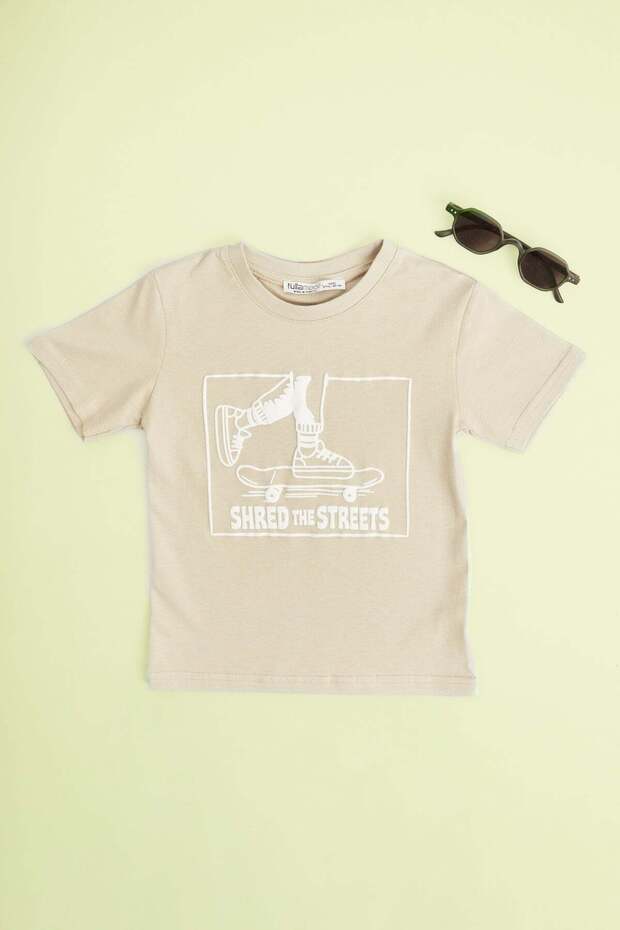 Skateboard Printed Crew Neck Men's Kids' T-Shirt