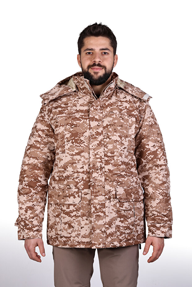 Digital Camouflage Tactical Outdoor Water Repellent Coat Parka