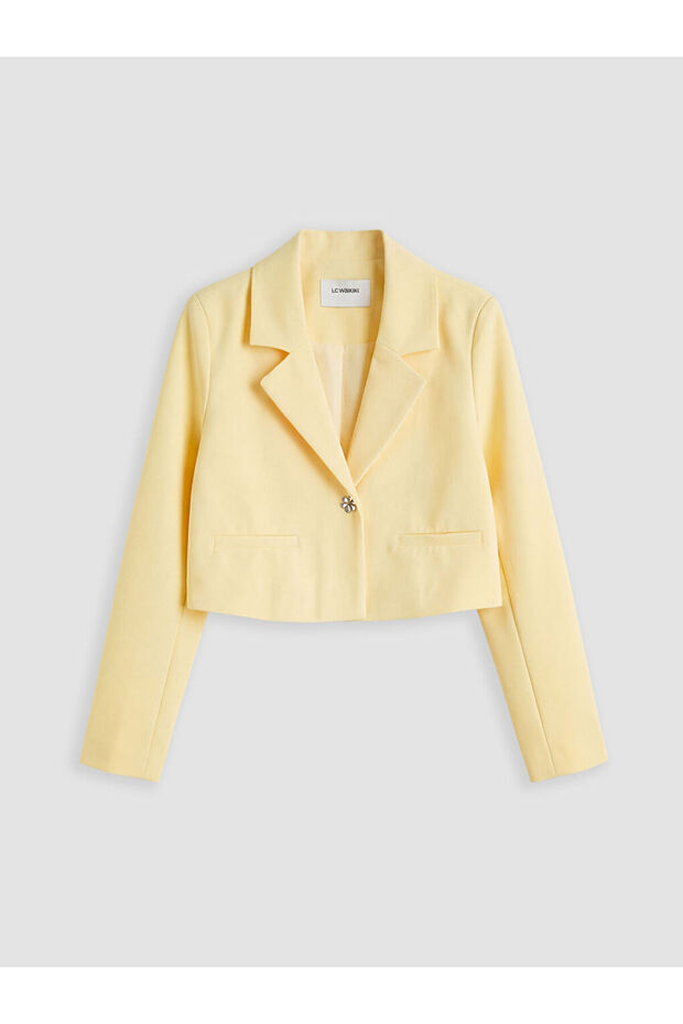Yellow Girls' Blazer Jacket