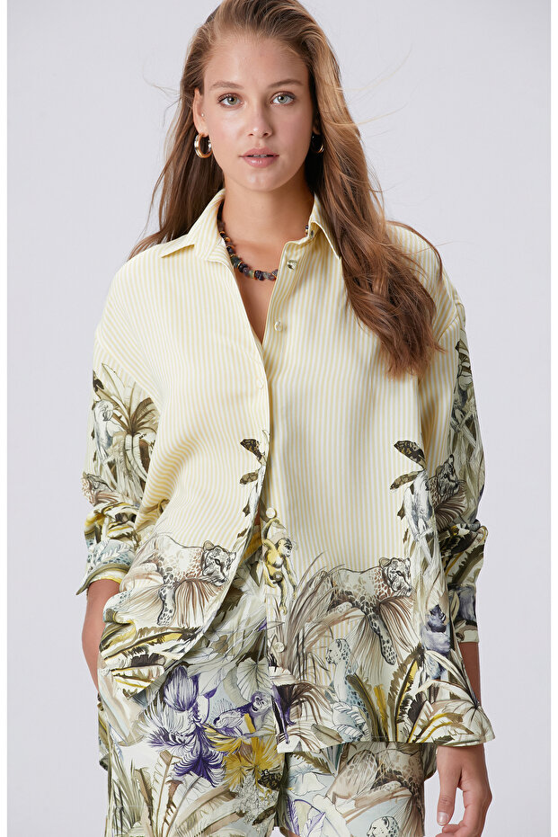 Sarı Yeşil Gömlek - 1