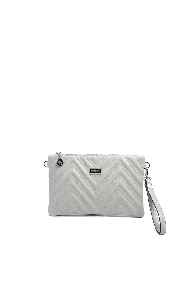 Silver & Polo Sp1250 Women's Portfolio & Clutch Crash Grey-Grey