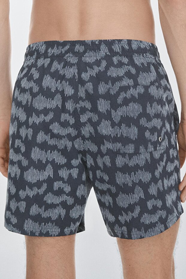 Desenli deniz şortu - 2